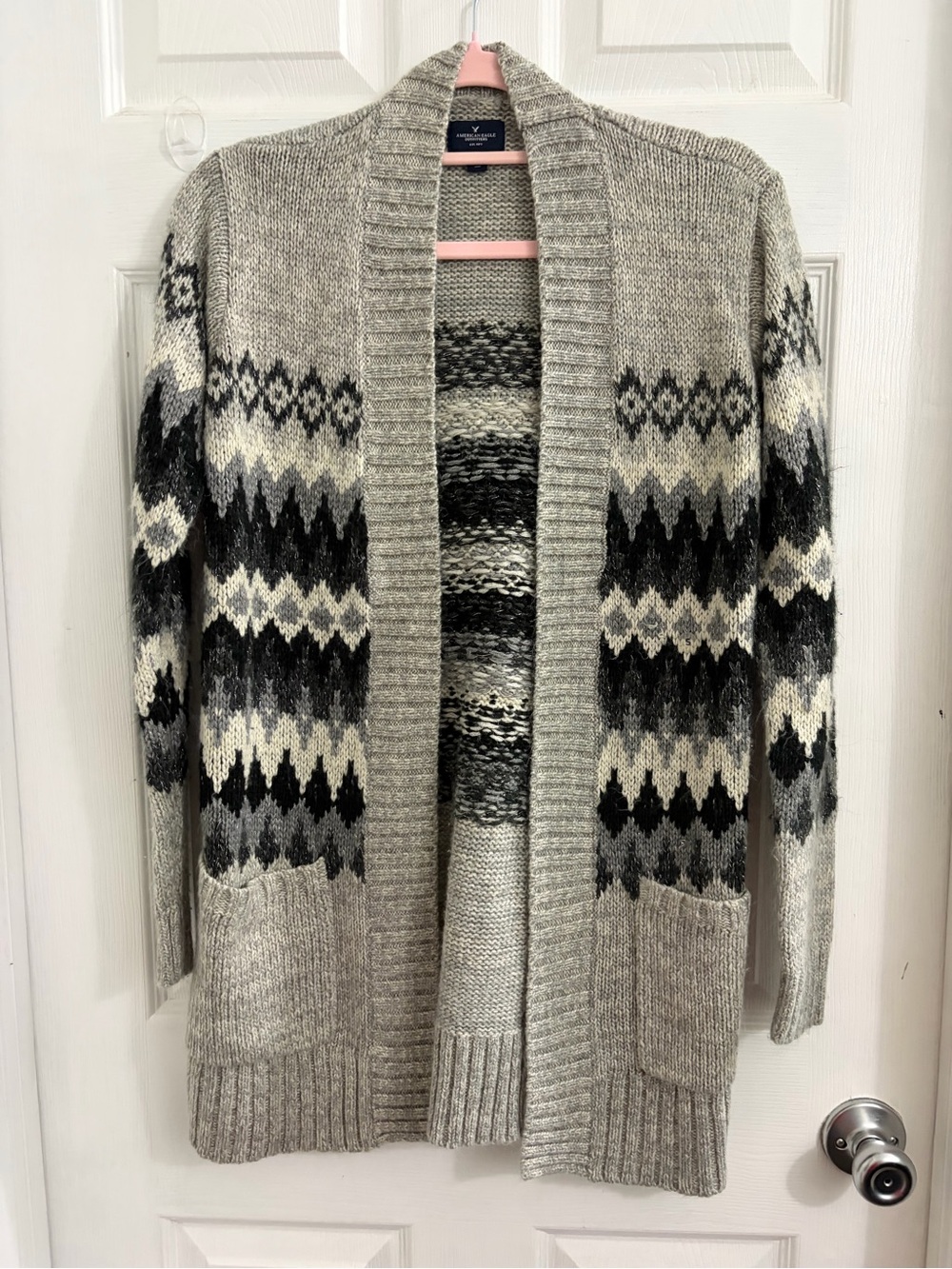Three-Pieces Women’s Patterned Cardigans. Size small. - Picture 2 of 12